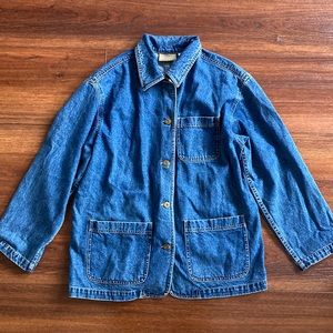 Vintage Liz Claiborne Lizwear denim chore jacket - M